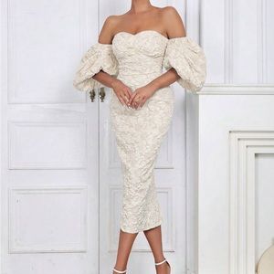 Elegant cream color dress